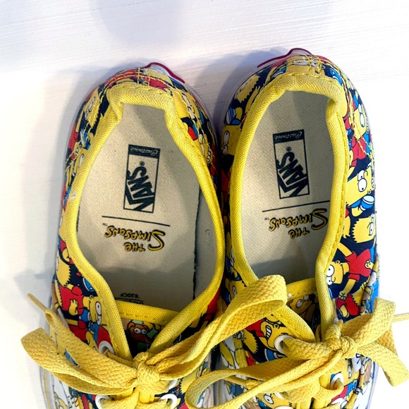 Rare Kid's Youth Matt Groening The Simpsons Vans Sneakers US Size 1.5 Y 1.5Y - Picture 9 of 12